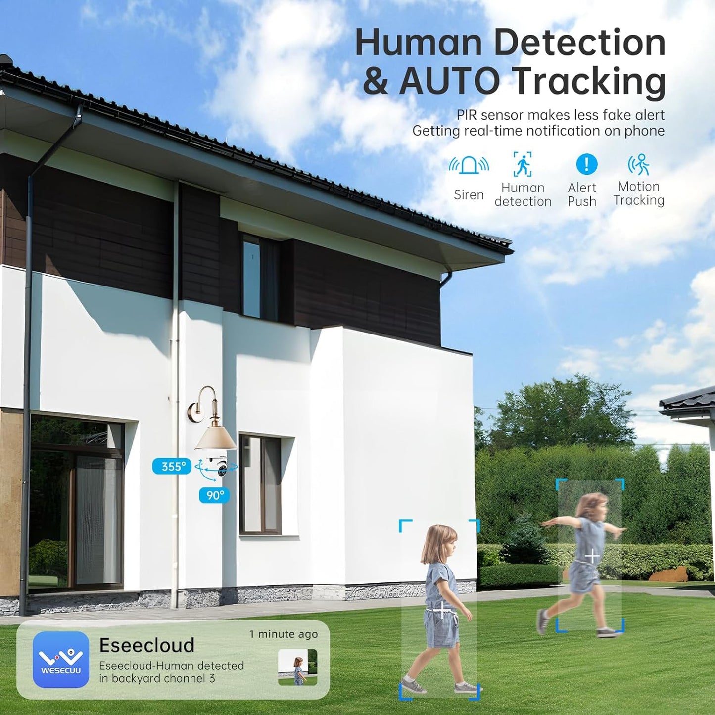 2K Wireless Light Bulb Security Camera